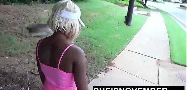  Wedgie In Butt Big Ass Black Girl Walking In Public Flashing Beautiful African American Booty And Cookie Monster Panties In Mini Skirt Then Expose Butt Msnovember HD Sheisnovember